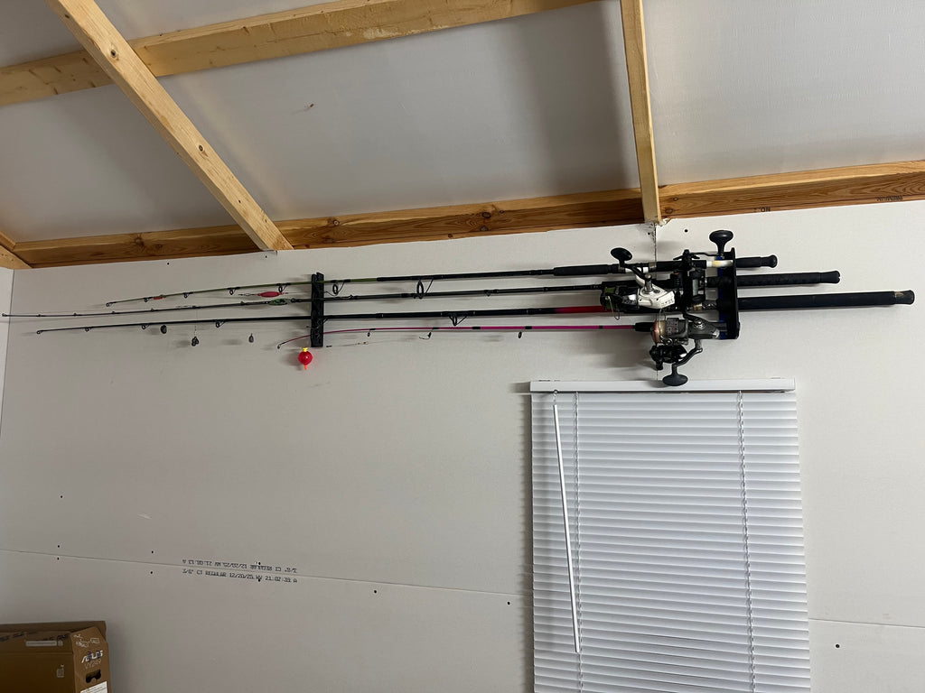 3D Printed Fishing Rod Holder – Wall & Ceiling Mount (Multiple Colors)
