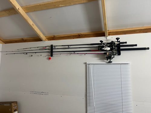 3D Printed Fishing Rod Holder – Wall & Ceiling Mount (Multiple Colors)